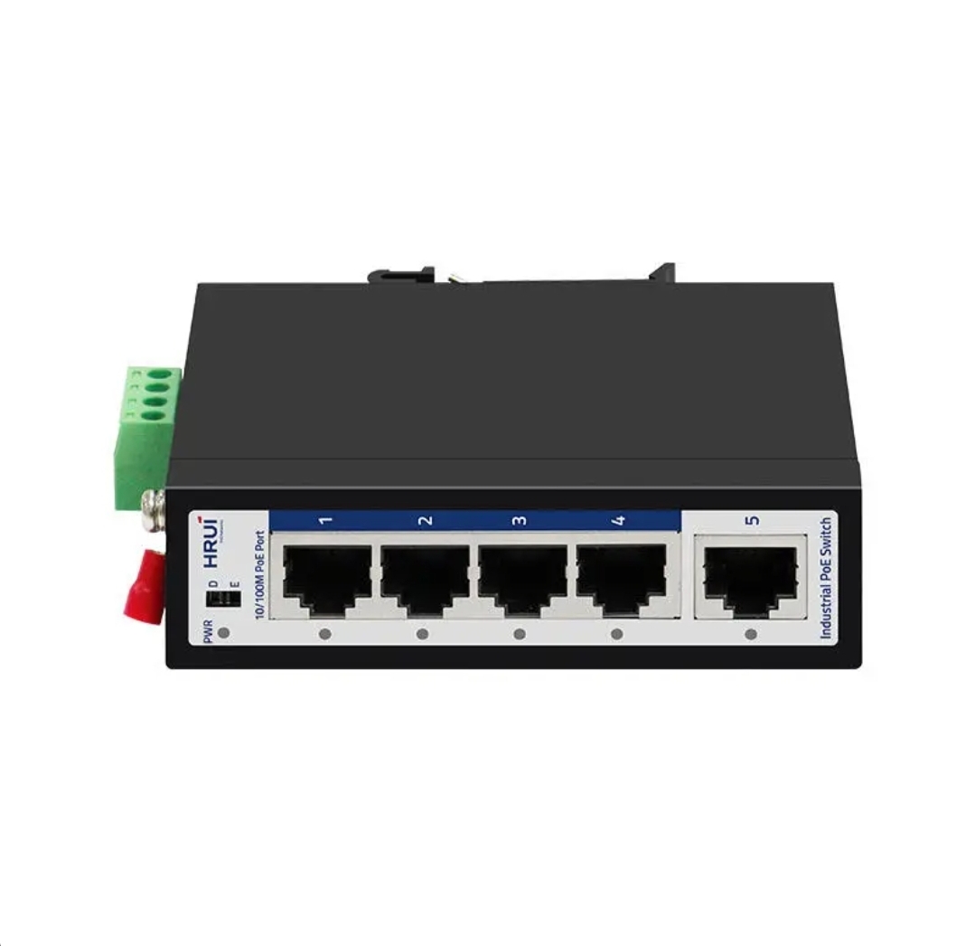 سوئیچ شبکه صنعتی POE HURI مدل HRUI HR500-AF-41 سوئیچ شبکه صنعتی POE HURI مدل HRUI HR500-AF-41 - تصویر 1