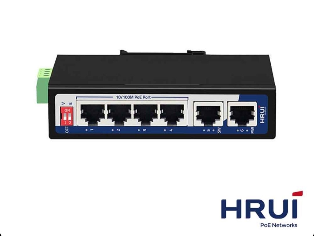 سوئیچ شبکه صنعتی POE HURI مدل HRUI HR500-AF-42 سوئیچ شبکه صنعتیPOE HURIمدل HRUI HR500-AF-42 - تصویر 1