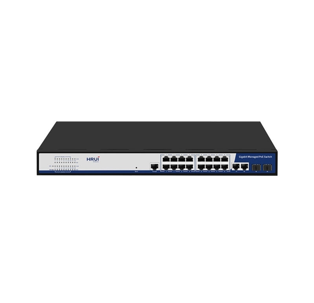 سوئیچ شبکه مدیریتی PoE HRUI مدلHR-AFGM-1622S-300 سوئیچ شبکه مدیریتی PoE HRUI مدلHR-AFGM-1622S-300 - تصویر 1