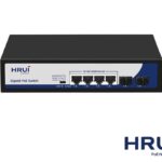سوئیچ ۴پورت POE HRUI مدل HR900-AFG-42NS-120