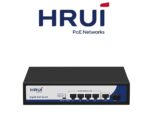 سوئیچ ۴پورت PoE HRUI مدل HR900-AFG-411NS-120