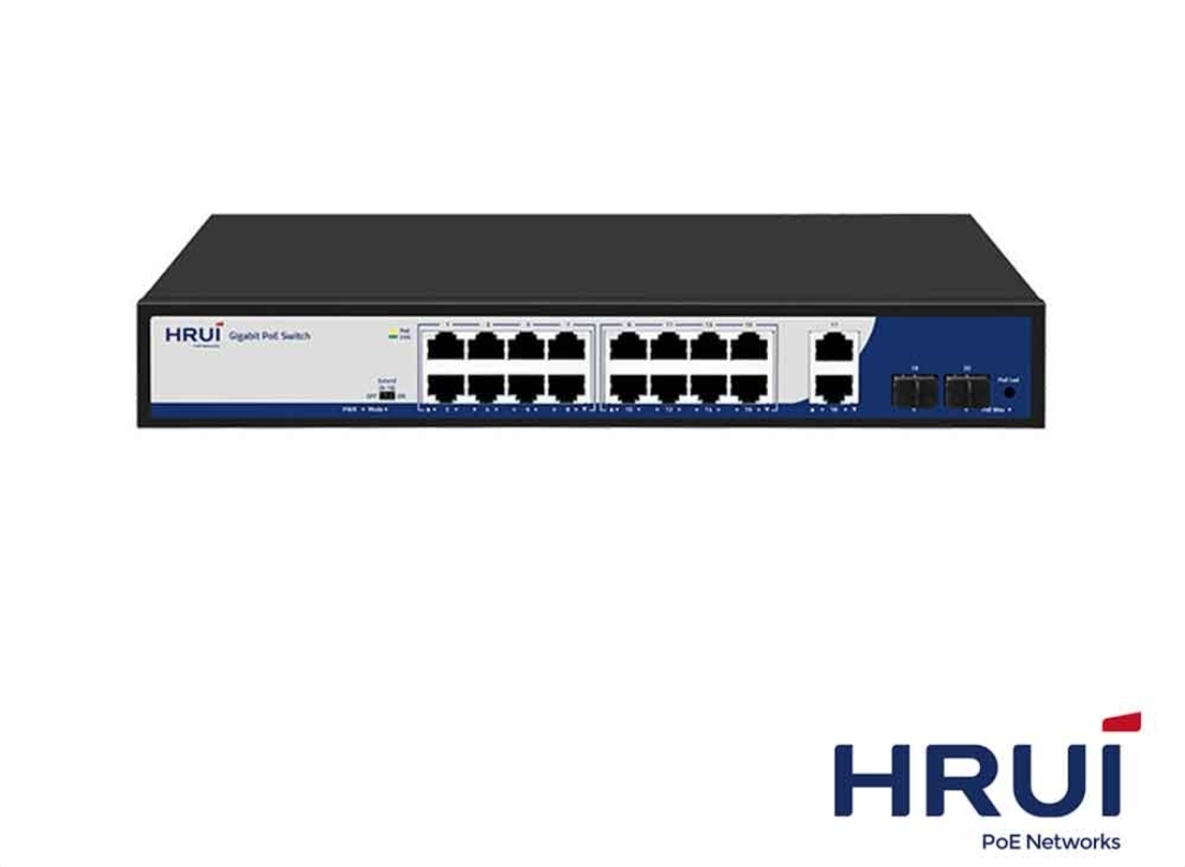 سوئیچ16 پورت PoE HRUI مدل HR900-AFG-1622S-300. سوئیچ16 پورت PoE HRUI مدل HR900-AFG-1622S-300 - تصویر 1