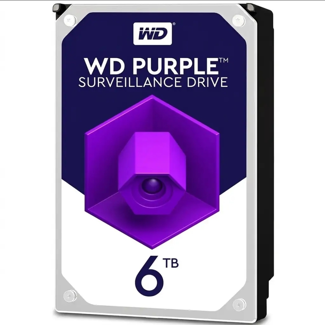 هارددیسک اینترنال وسترن دیجیتال مدلPurple WD60PUR هارددیسک اینترنال وسترن دیجیتال مدل Purple WD60PURZ ظرفیت 6 ترابایت(شرکتی) - تصویر 1